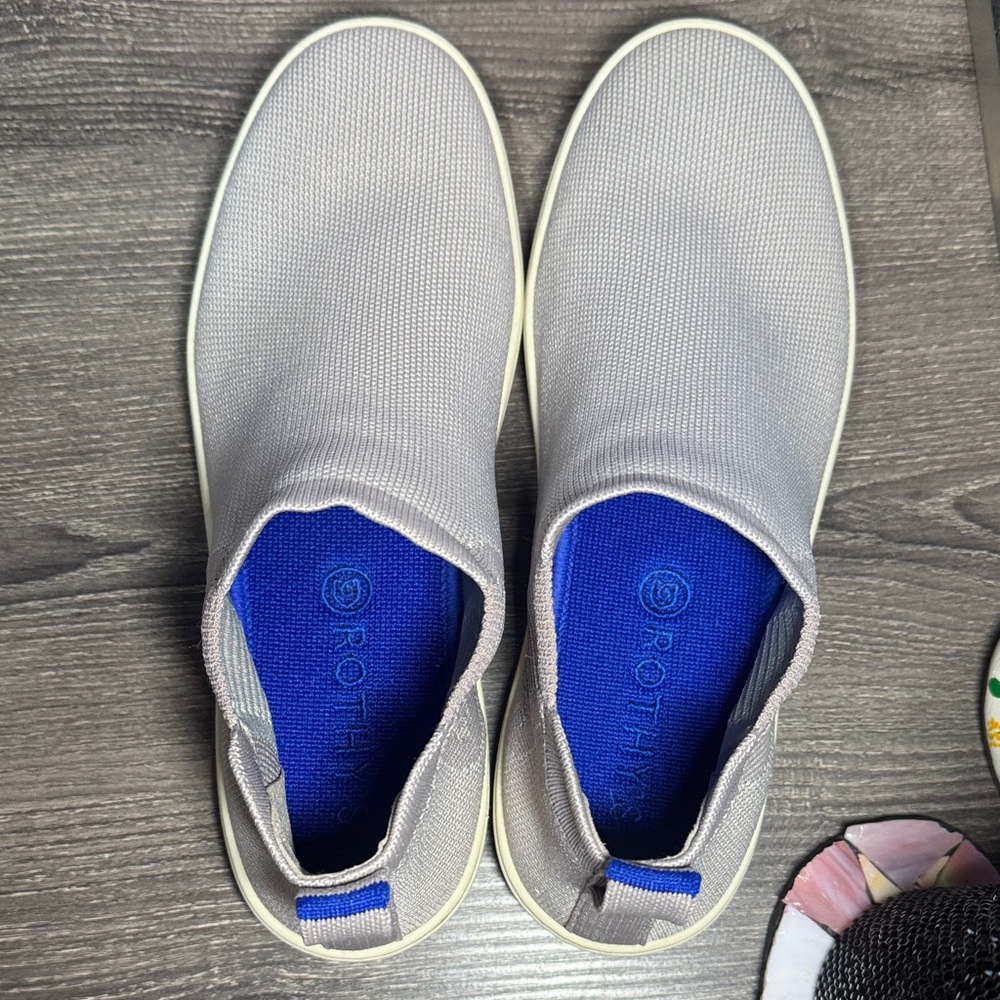 Rothy's Gray and Blue chelsea Boot Sneakers